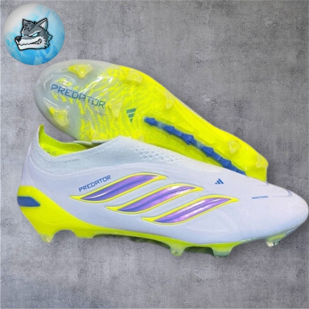 adidas Predator Elite Laceless LL FG Soccer Cleats Blue Men's Size 7.5 JS0410